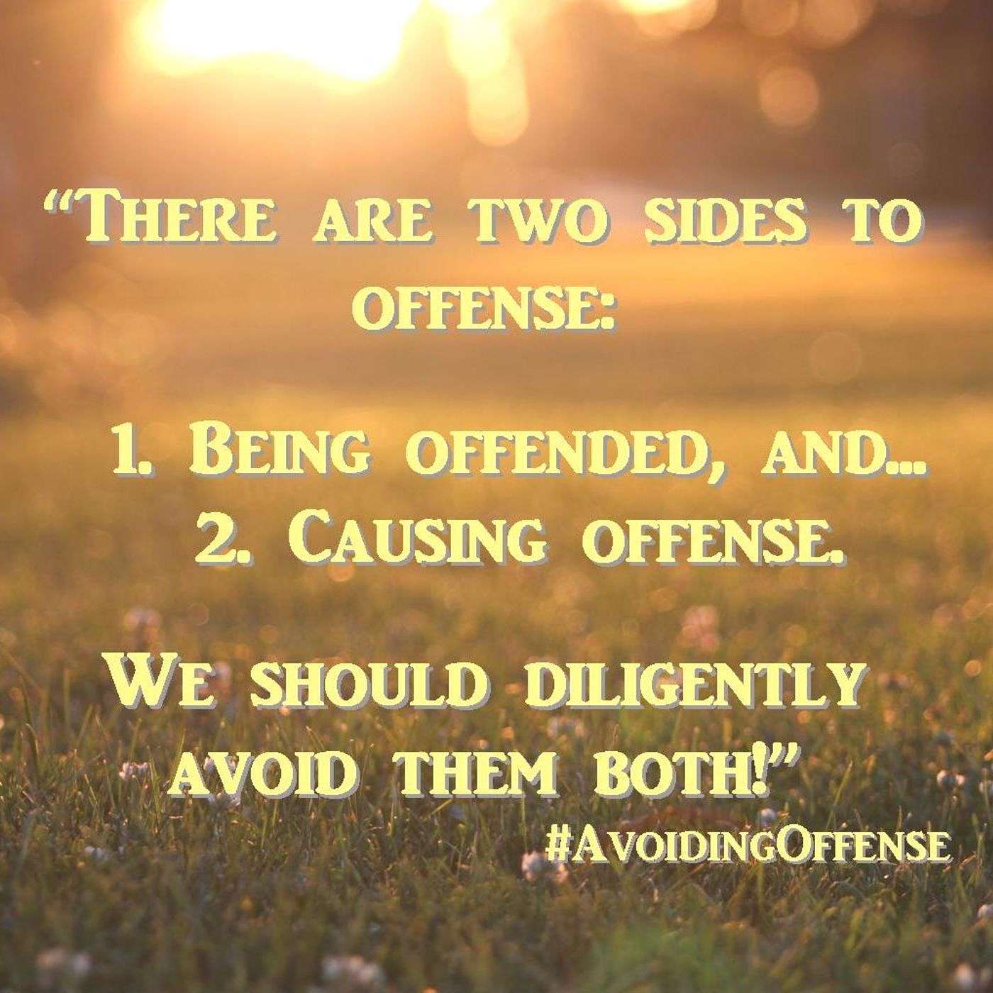Avoiding Offense