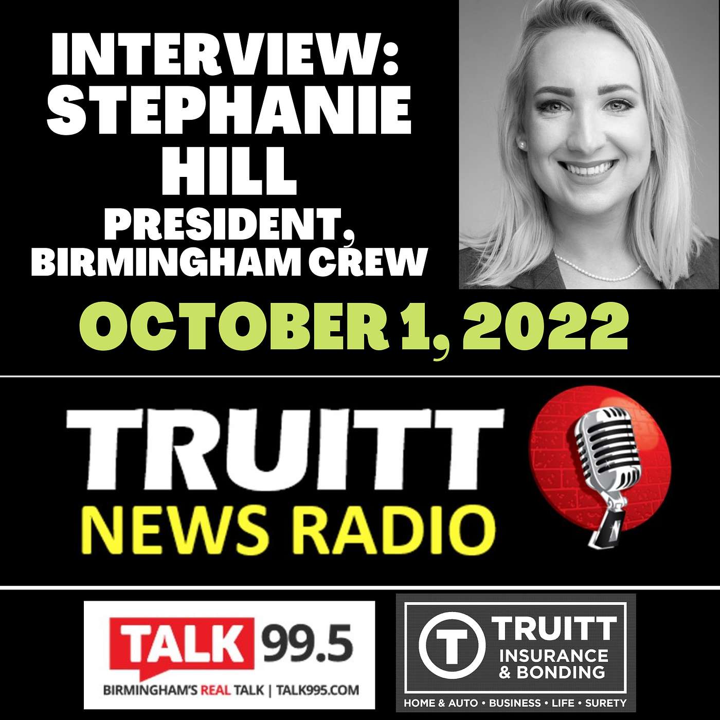 INTERVIEW: Stephanie Hill with Birmingham CREW (Commercial Real Estate Women) from our Oct 1 2022 show