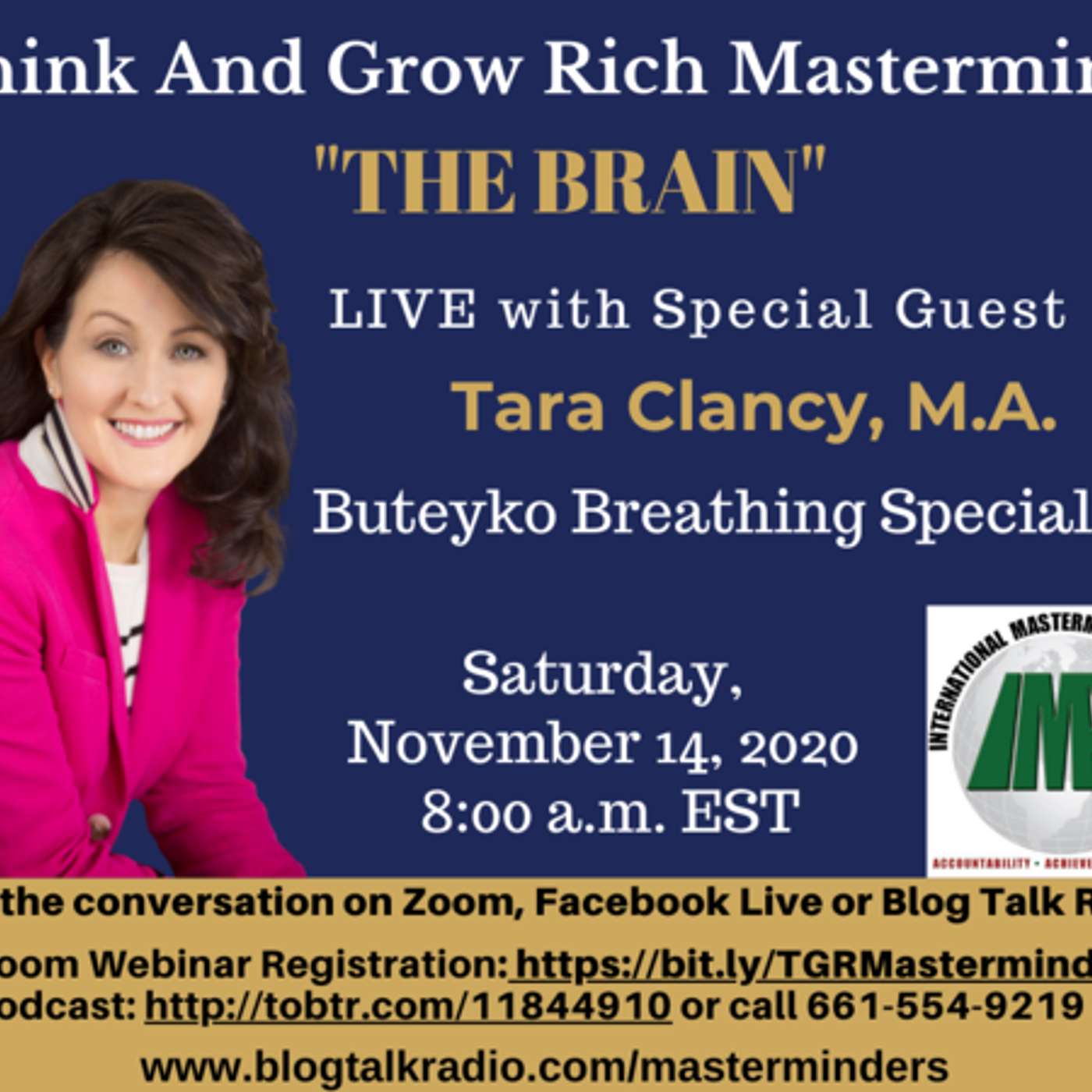 Think and Grow Rich Mastermind - "The Brain" with Tara A. Clancy episode artwork