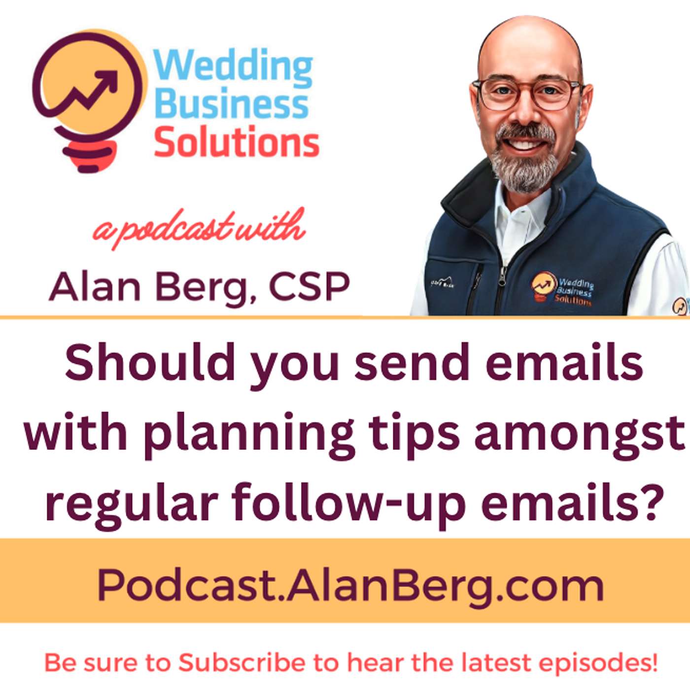 Should you send emails with planning tips amongst regular follow-up emails?