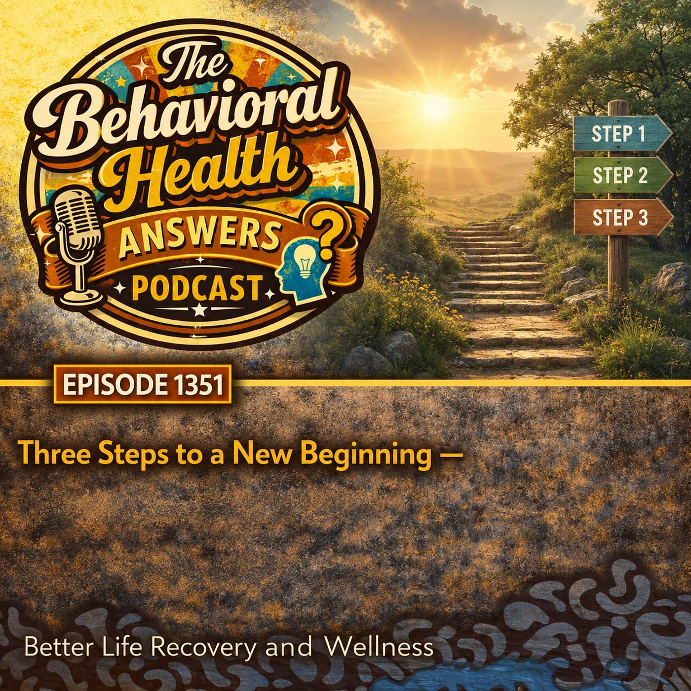 Episode 1351: Three Steps to a New Beginning | Better Life Recovery and Wellness episode artwork