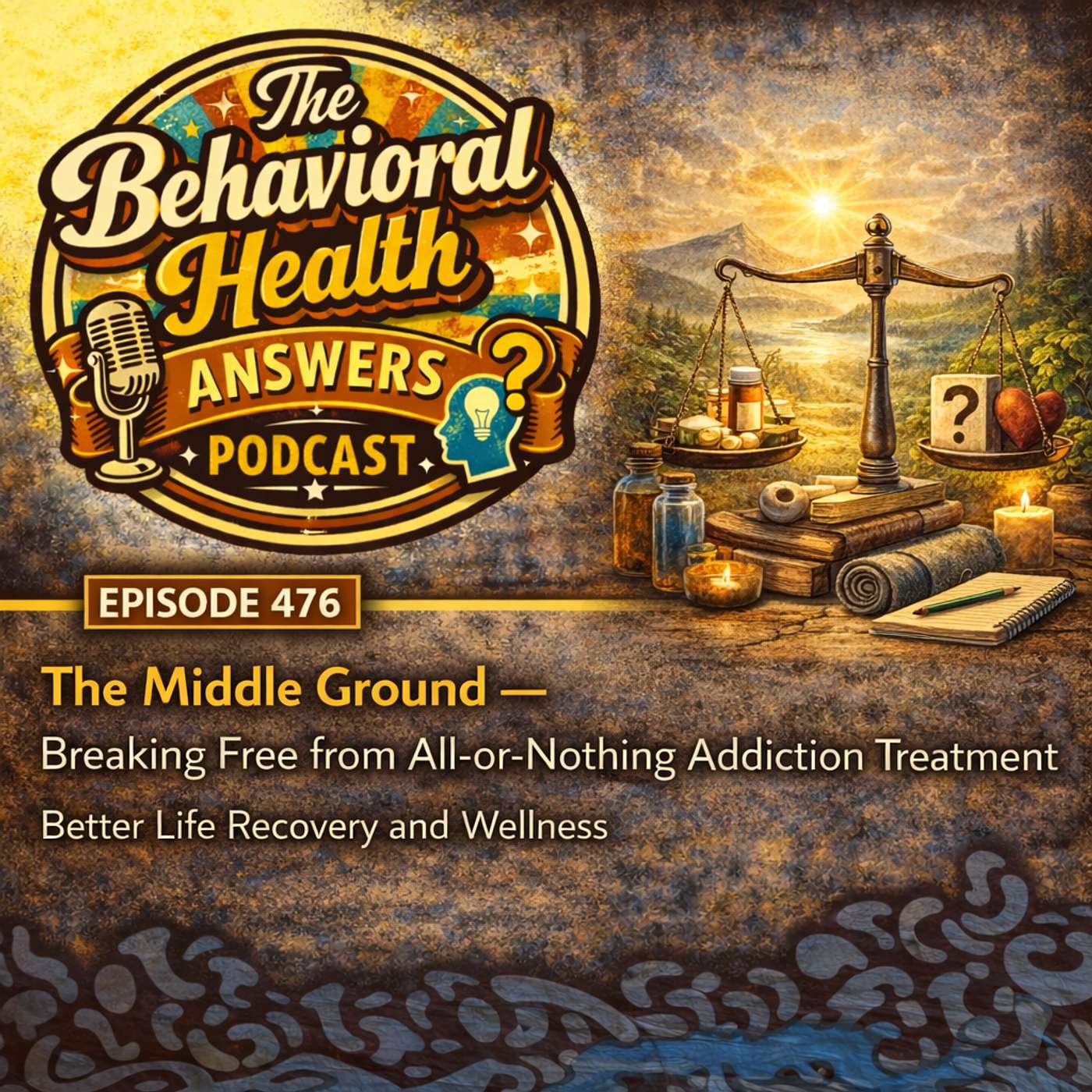 Episode 476: The Middle Ground - Breaking Free from All-or-Nothing Addiction Treatment | Better Life Recovery and Wellness episode artwork
