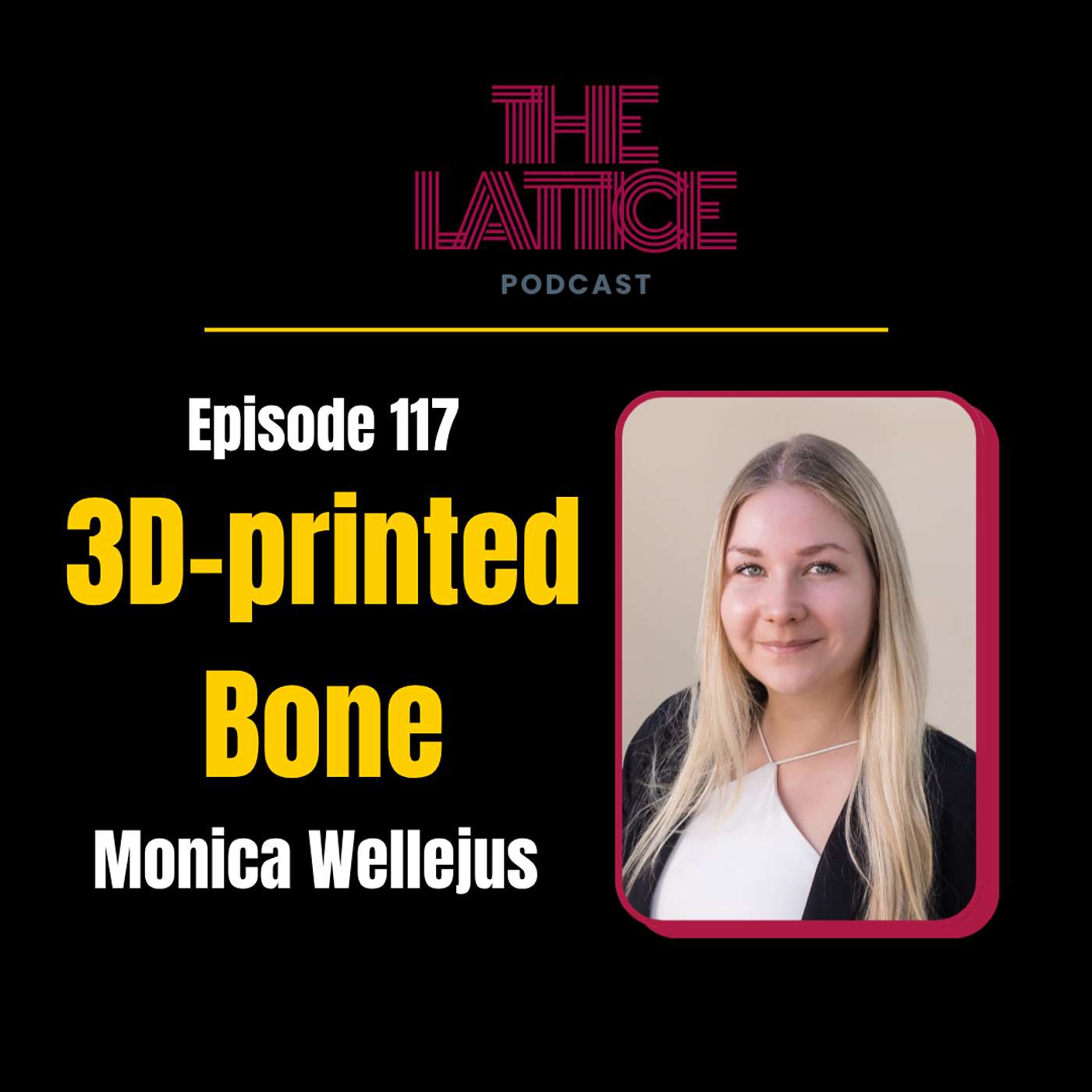 Episode#117| Monica Wellejus:The Road to 3D-Printed Bone episode artwork