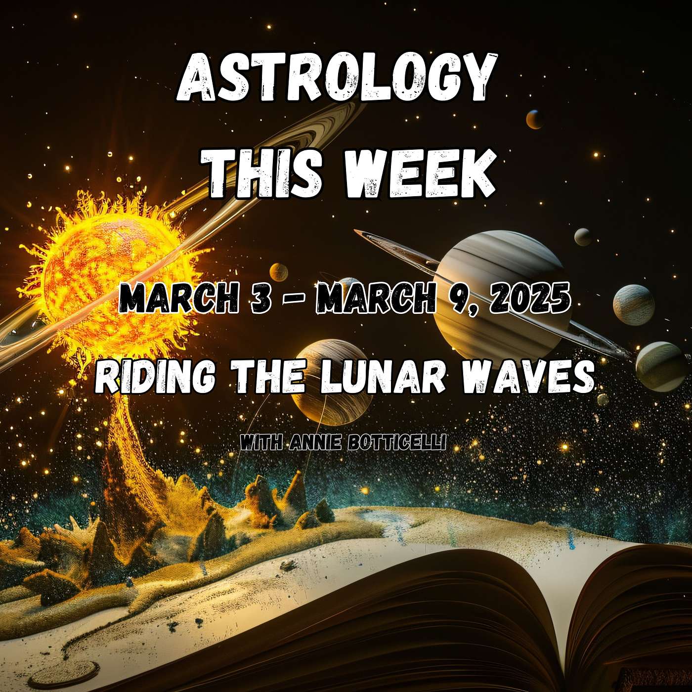 ASTROLOGY THIS WEEK! March 3 - March 9, 2025. RIDING THE LUNAR WAVES! (Weekly Astrology)