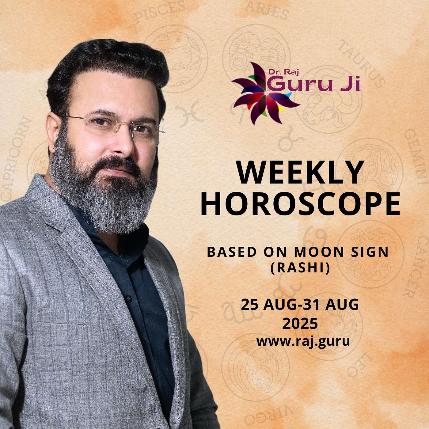 Horoscope Weekly Guide: Know Your Zodiac-Based Predictions From Guru Ji Dr Raj | 25 Aug - 31 Aug