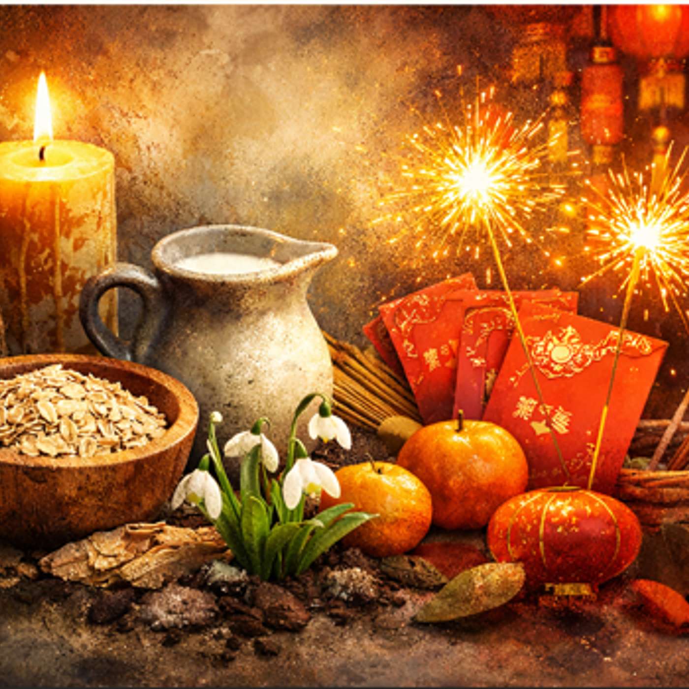 February Fires & First Fruits From Imbolc to Lunar New Year and the Living Traditions In Between