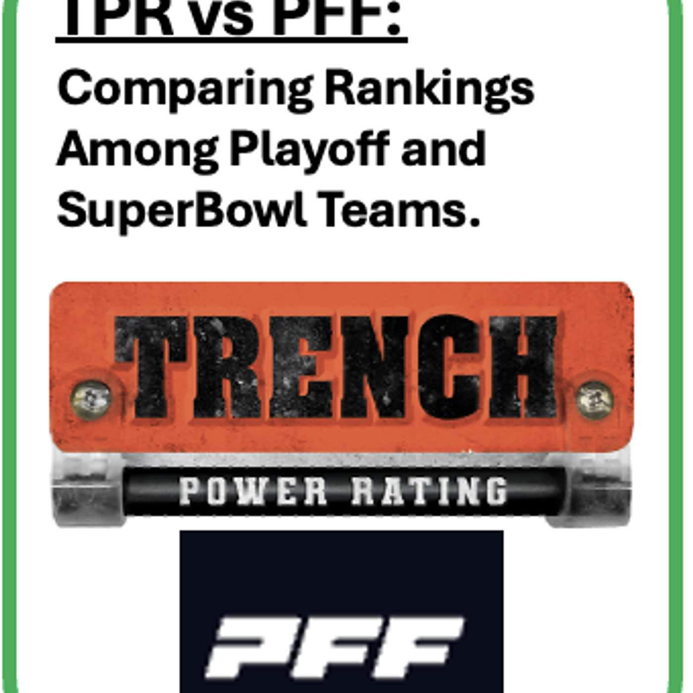 TPR vs PFF: Focused on 25/26 Playoff Teams and Key Ranking Differences for PHI, PIT, JAX, DEN & SEA. episode artwork