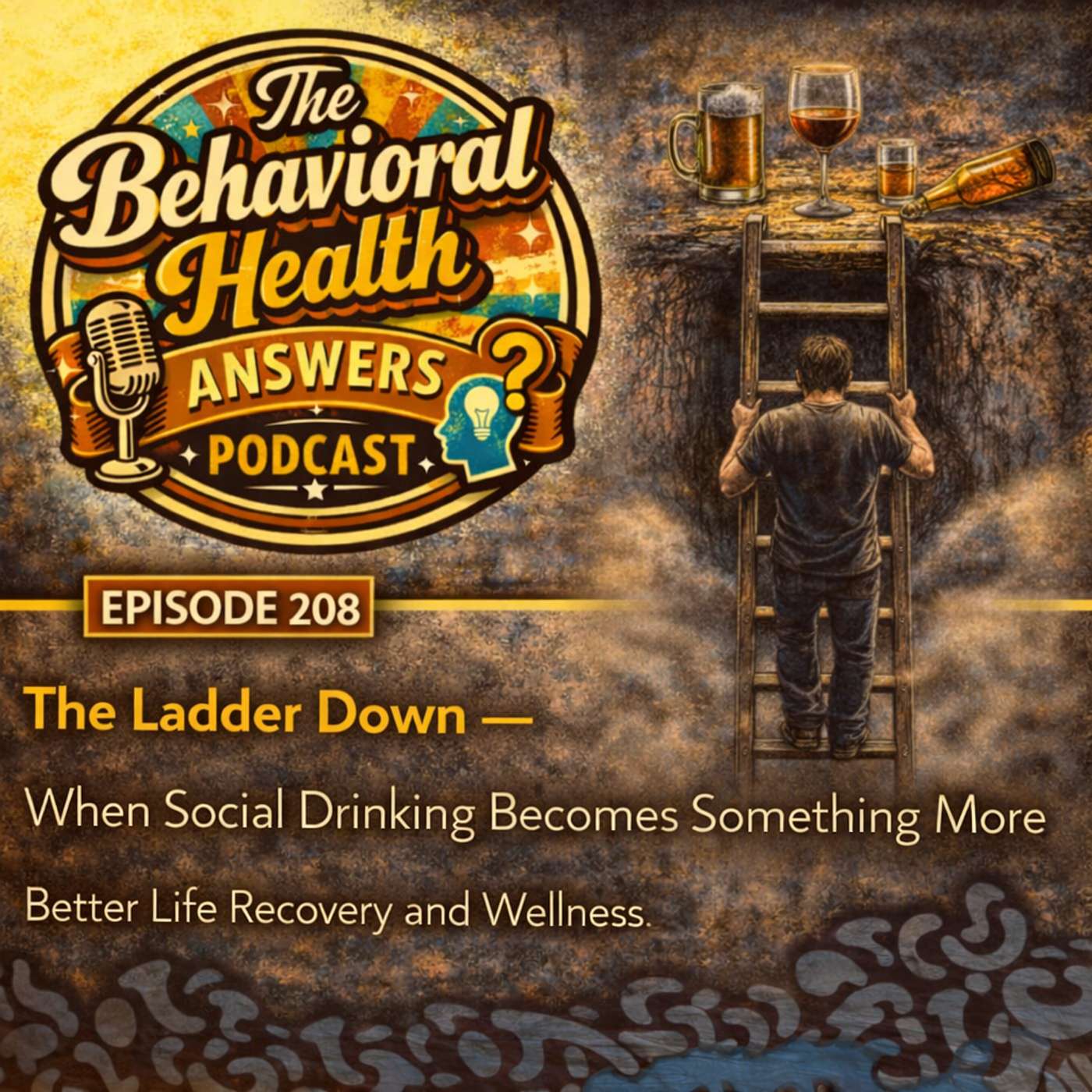 Episode 208: The Ladder Down - When Social Drinking Becomes Something More | Better Life Recovery and Wellness episode artwork