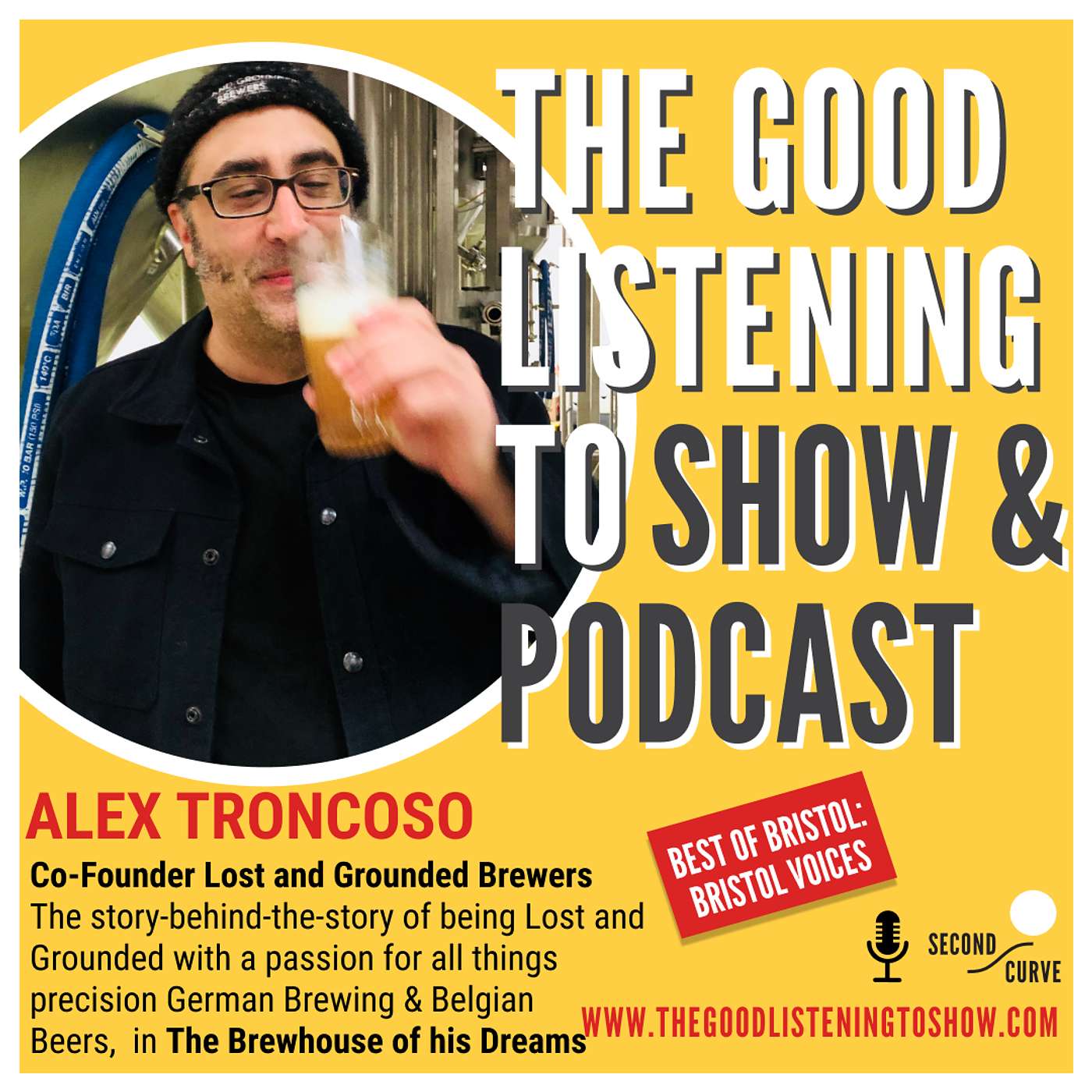 Best of Bristol: Hippos Can Fly! A Lager Love Story recorded LIVE at Lost and Grounded Brewers in Bristol, with Co-Founder Alex Troncoso, in the Brewhouse of his Dreams!