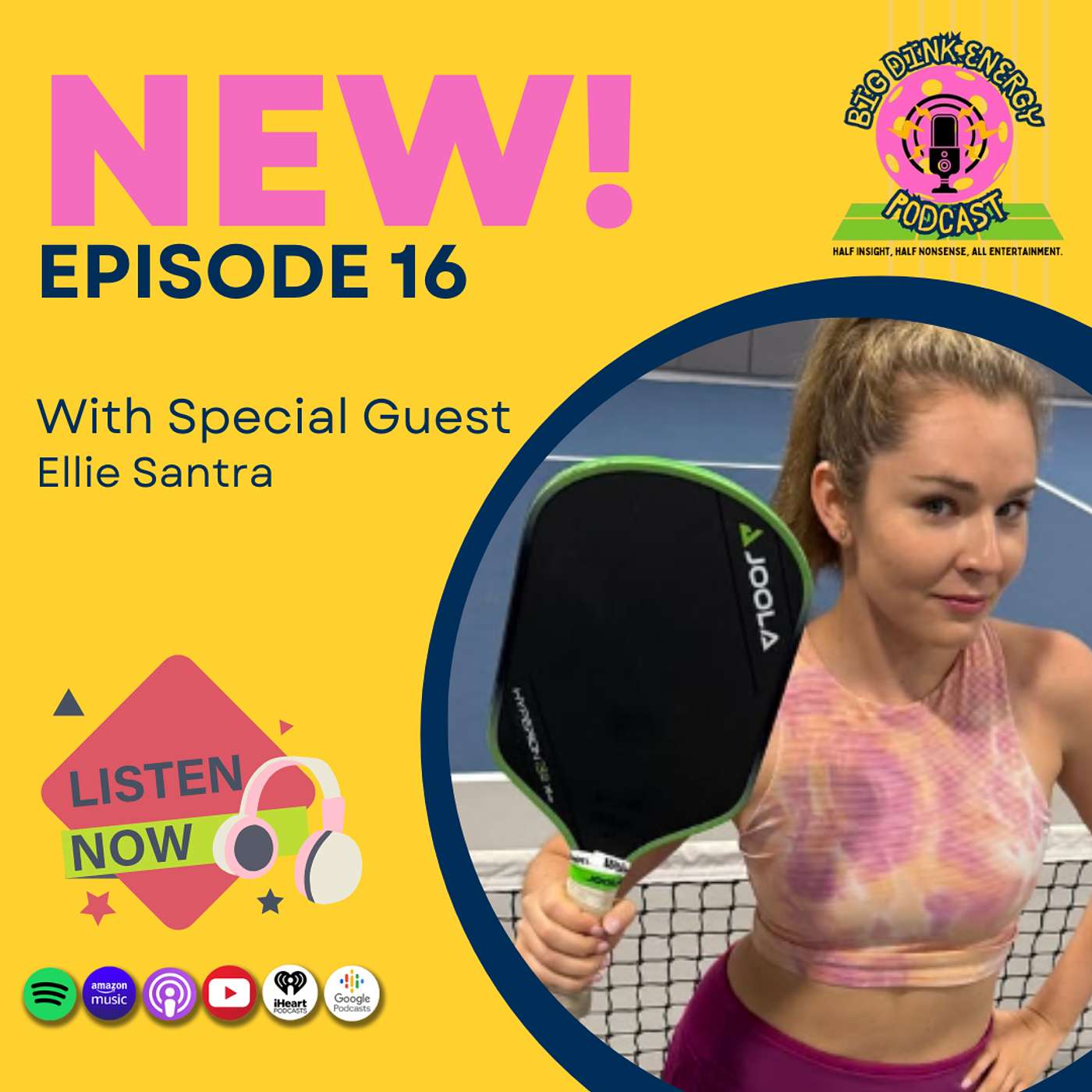 Flirting at Open Play & Viral Pickleball Anthems | Ellie Santra w/ Pickleball Is Life episode artwork