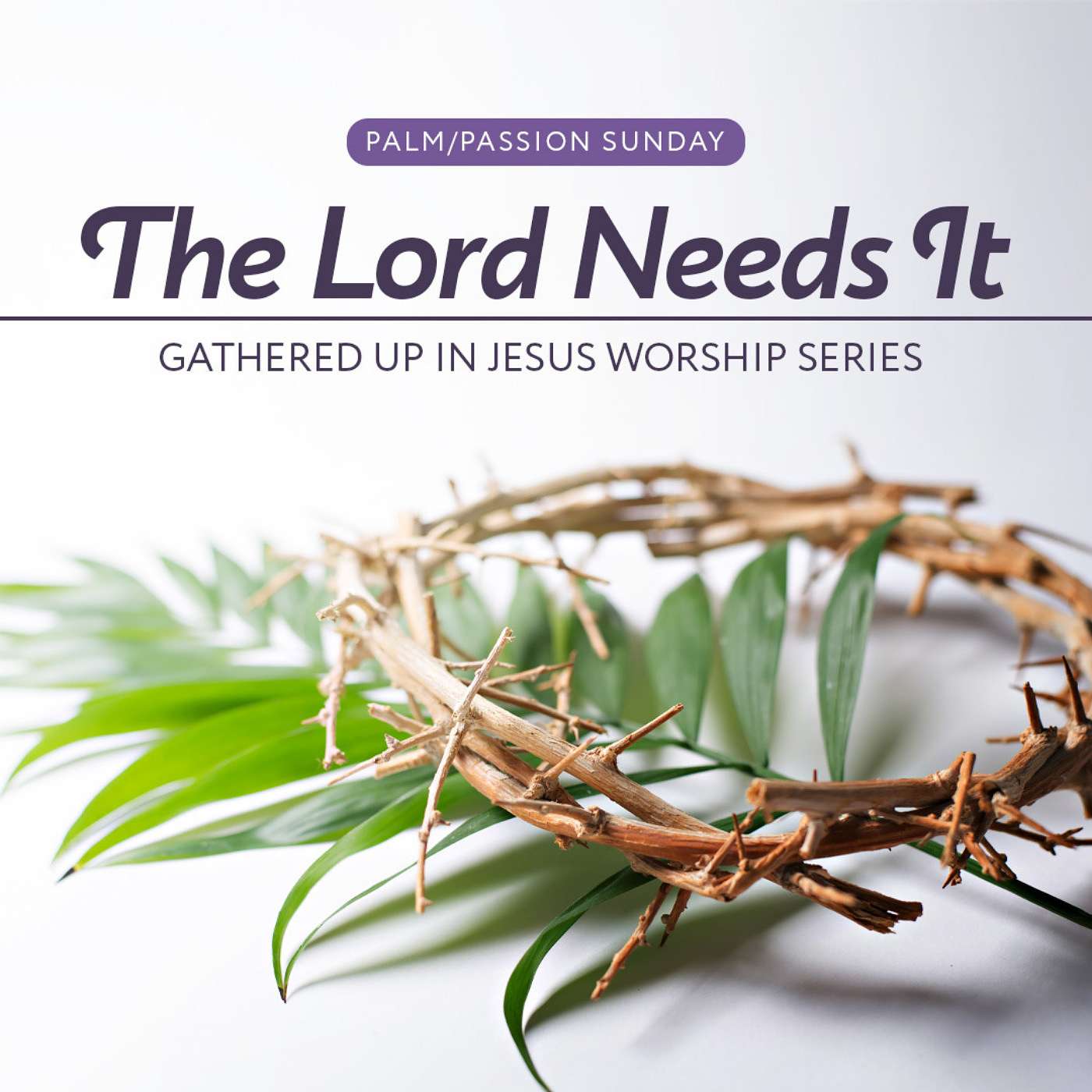 4-10-22 The Lord Needs It: Gathered Up in Jesus (Palm Sunday) episode artwork