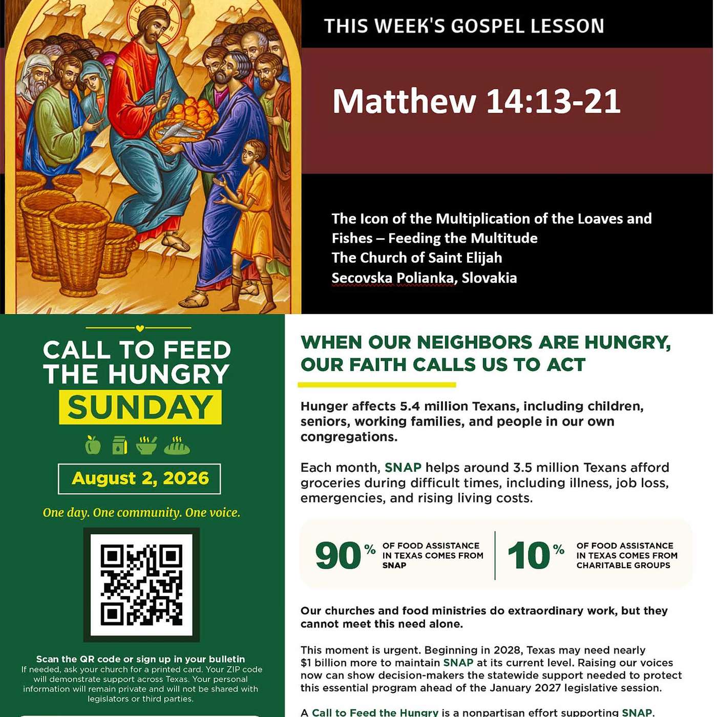 You Give Them Something to Eat - Community Missioner Ed Carrette's Homily for Call To Feed The Hungry Sunday, 10th Sunday after Pentecost episode artwork