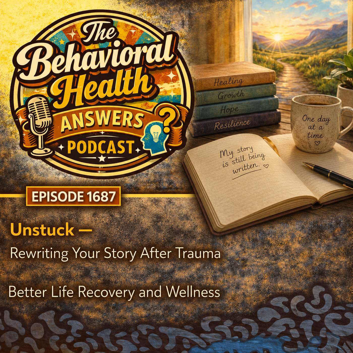 Episode 1687: Unstuck - Rewriting Your Story After Trauma | Better Life Recovery and Wellness episode artwork