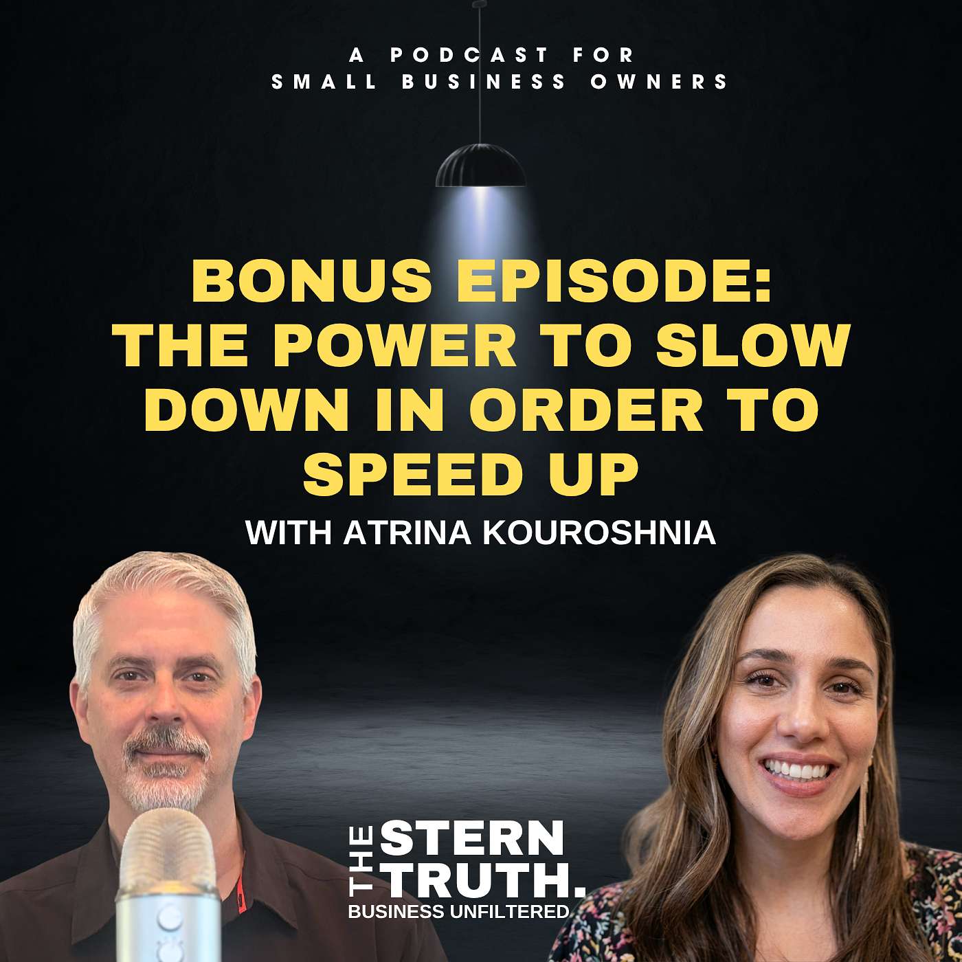 Ep. 85 Bonus Episode - The Stern Truth: The Power to Slow Down in Order to Speed Up With Atrina Kouroshnia episode artwork