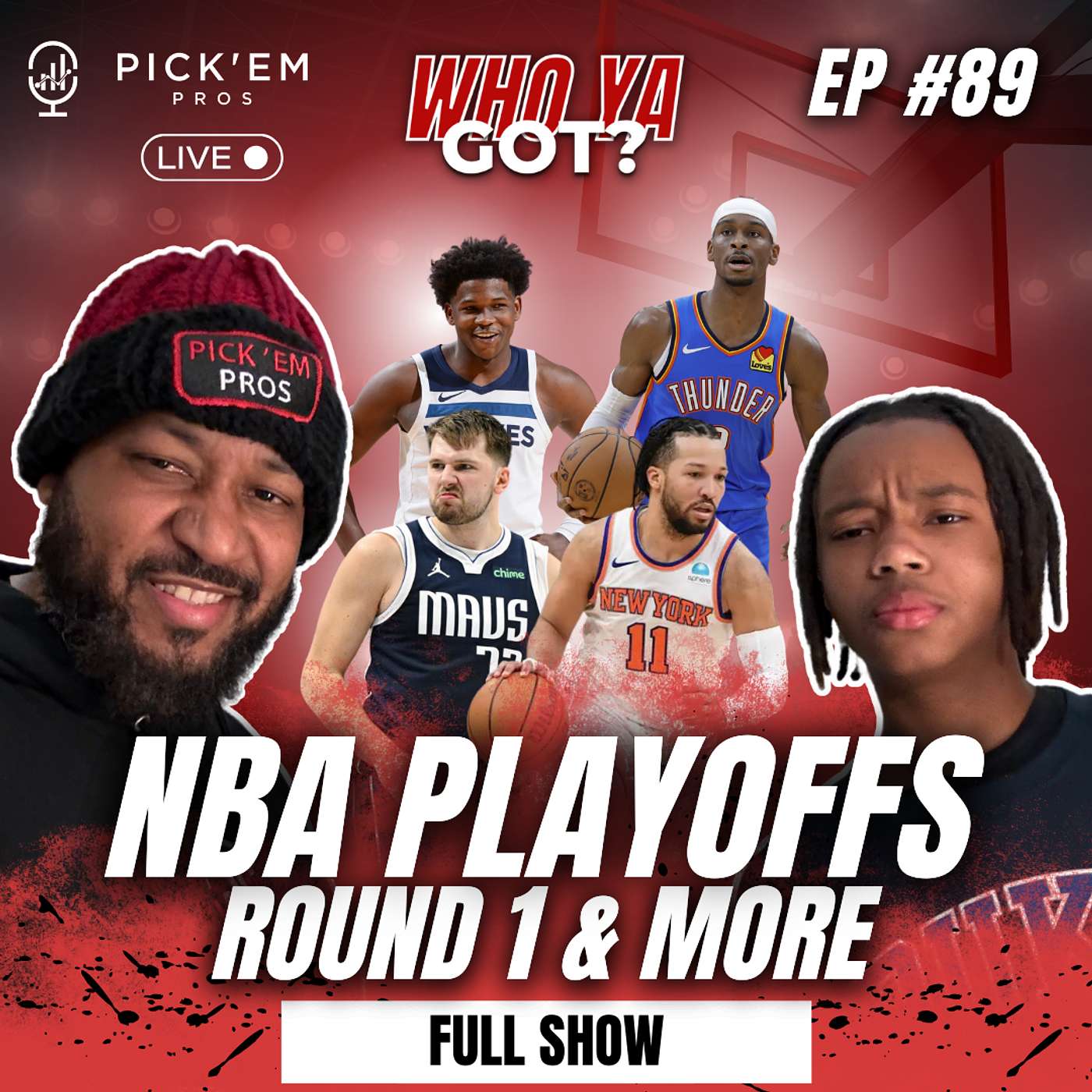 NBA Playoff Round 1 Predictions & Finals Picks! Special Guests & Merch Giveaway! 🏀🔥