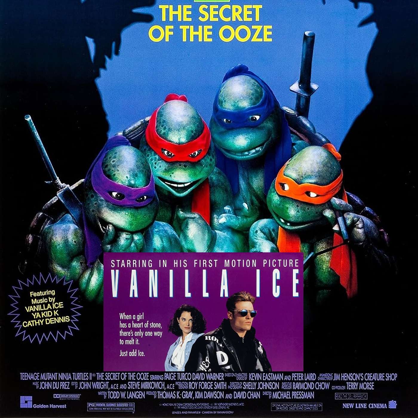 Episode 105 -- Teenage Mutant Ninja Turtles II: Secret of the Ooze (1991) and Cool As Ice (1991)