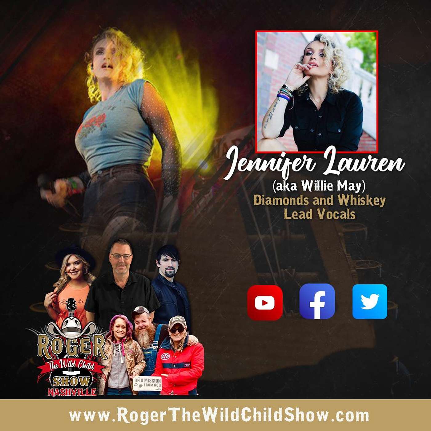 Nashville: Jennifer Lauren (aka Willie May) of Diamonds and Whiskey S04EP27