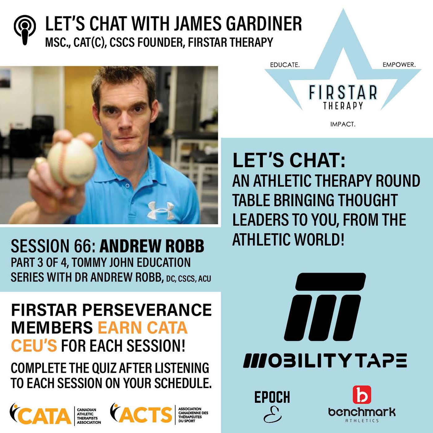 FIRSTAR Let\'s chAT: an Athletic Therapy podcast | Official Podcast of WFATT