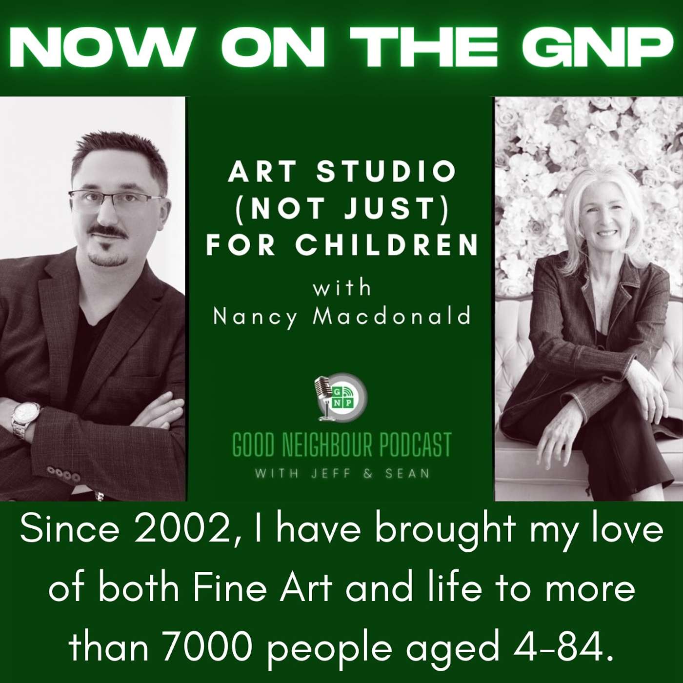 Nancy Macdonald of Art Studio (not just) For Children episode artwork