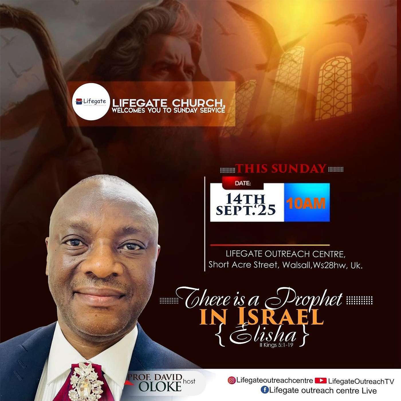 There is a Prophet in Israel (Elisha) - Lifegate Church - 14.9.25 episode artwork