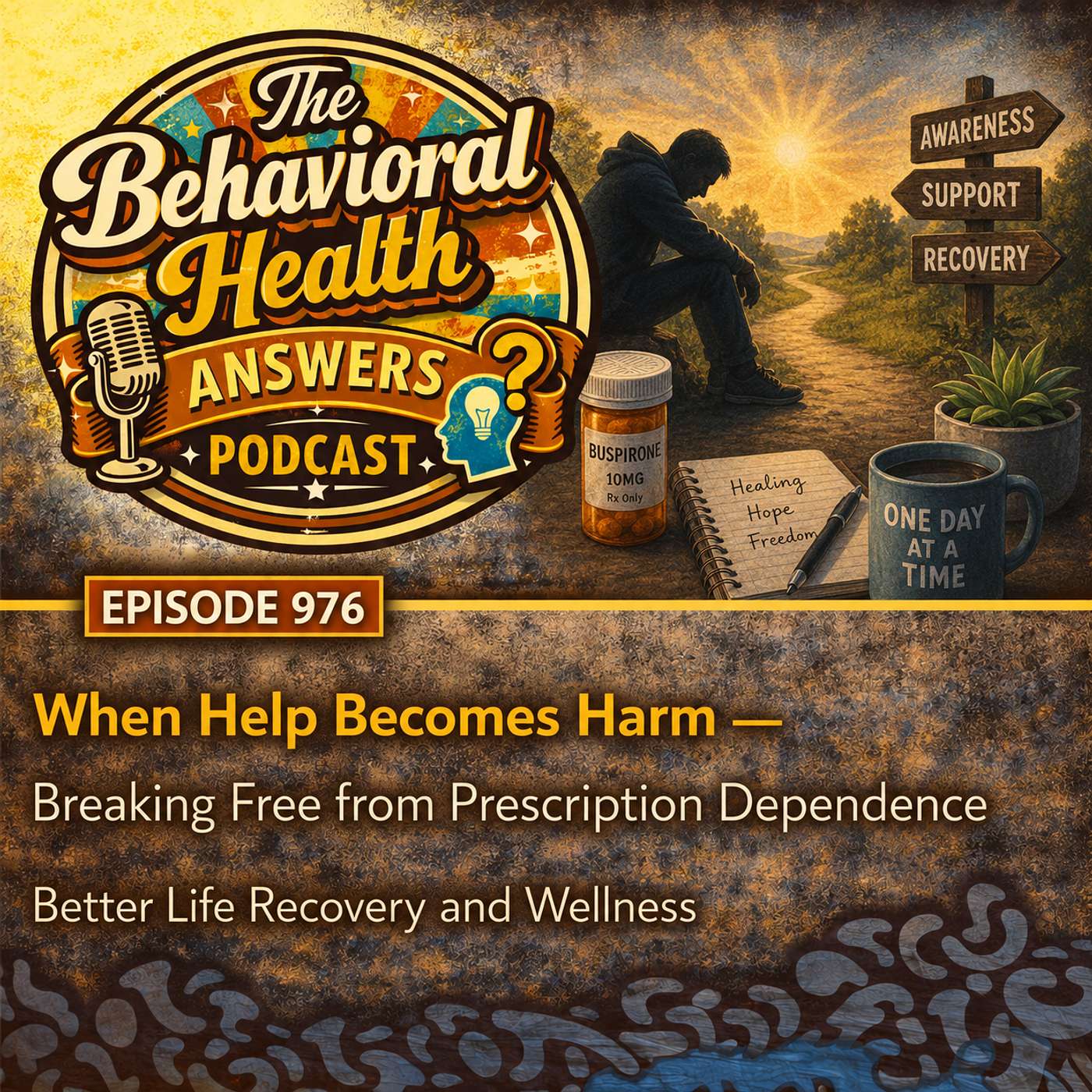 Episode 976: When Help Becomes Harm - Breaking Free from Prescription Dependence | Better Life Recovery and Wellness episode artwork
