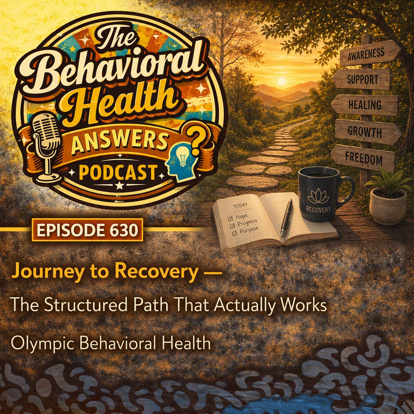 Episode 630: Journey to Recovery - The Structured Path That Actually Works | Olympic Behavioral Health episode artwork