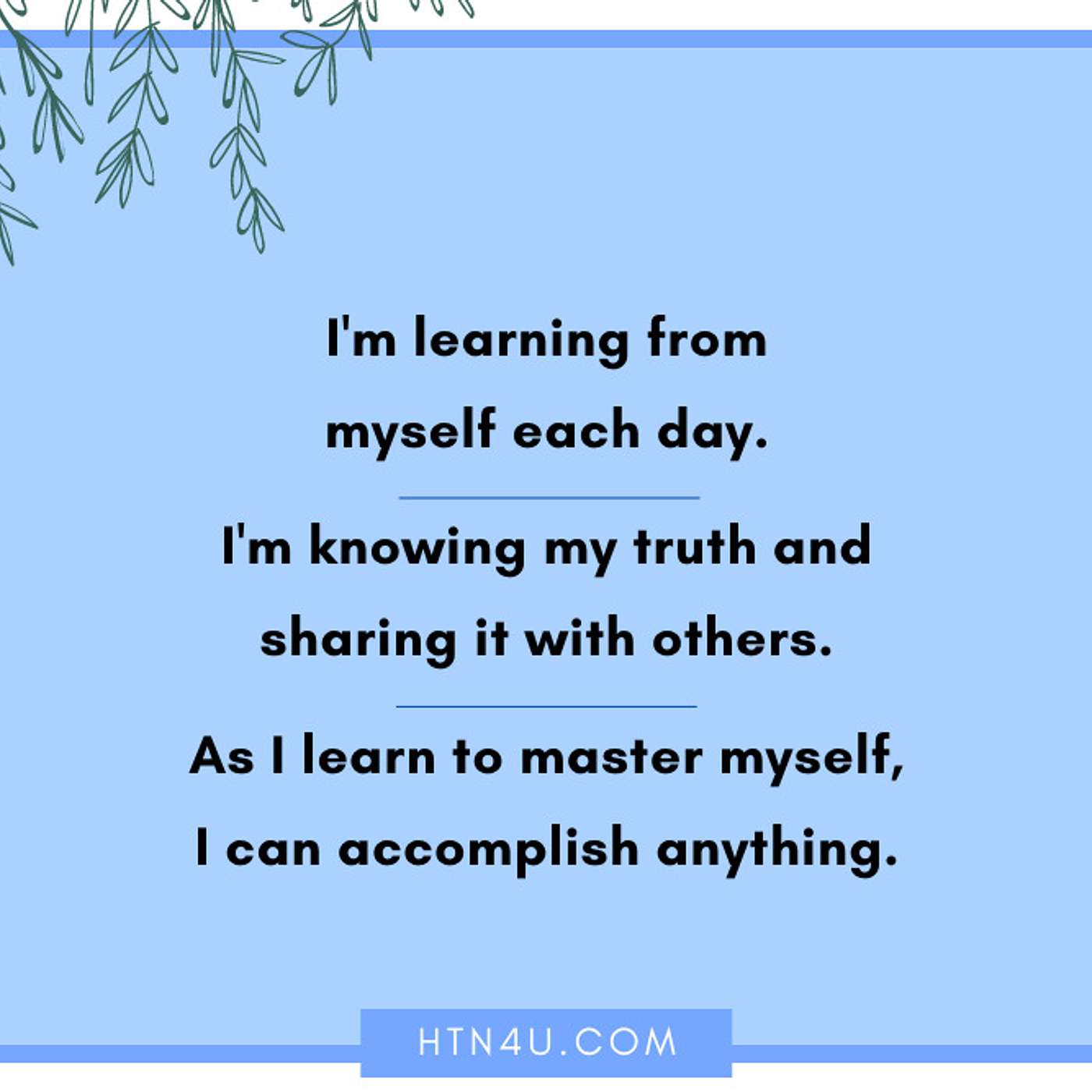 HTN4U Unlimiting Affirmations on Self-esteem #186