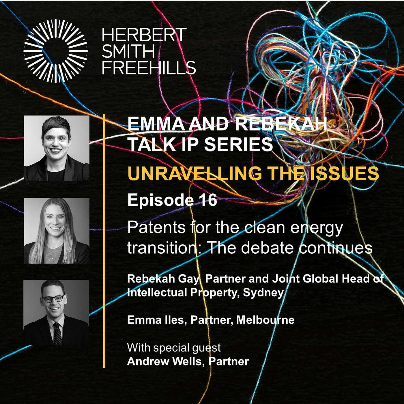 Emma And Rebekah Talk IP EP16: Patents for the clean energy transition episode artwork