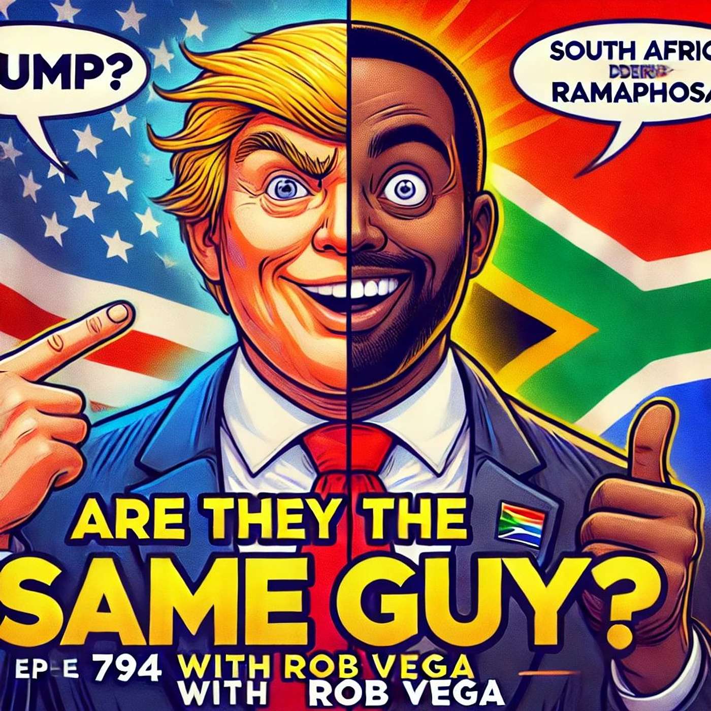 Trump vs. Ramaphosa: Are They the Same Guy?!  Vaguely True Ep 794, with Rob Vega