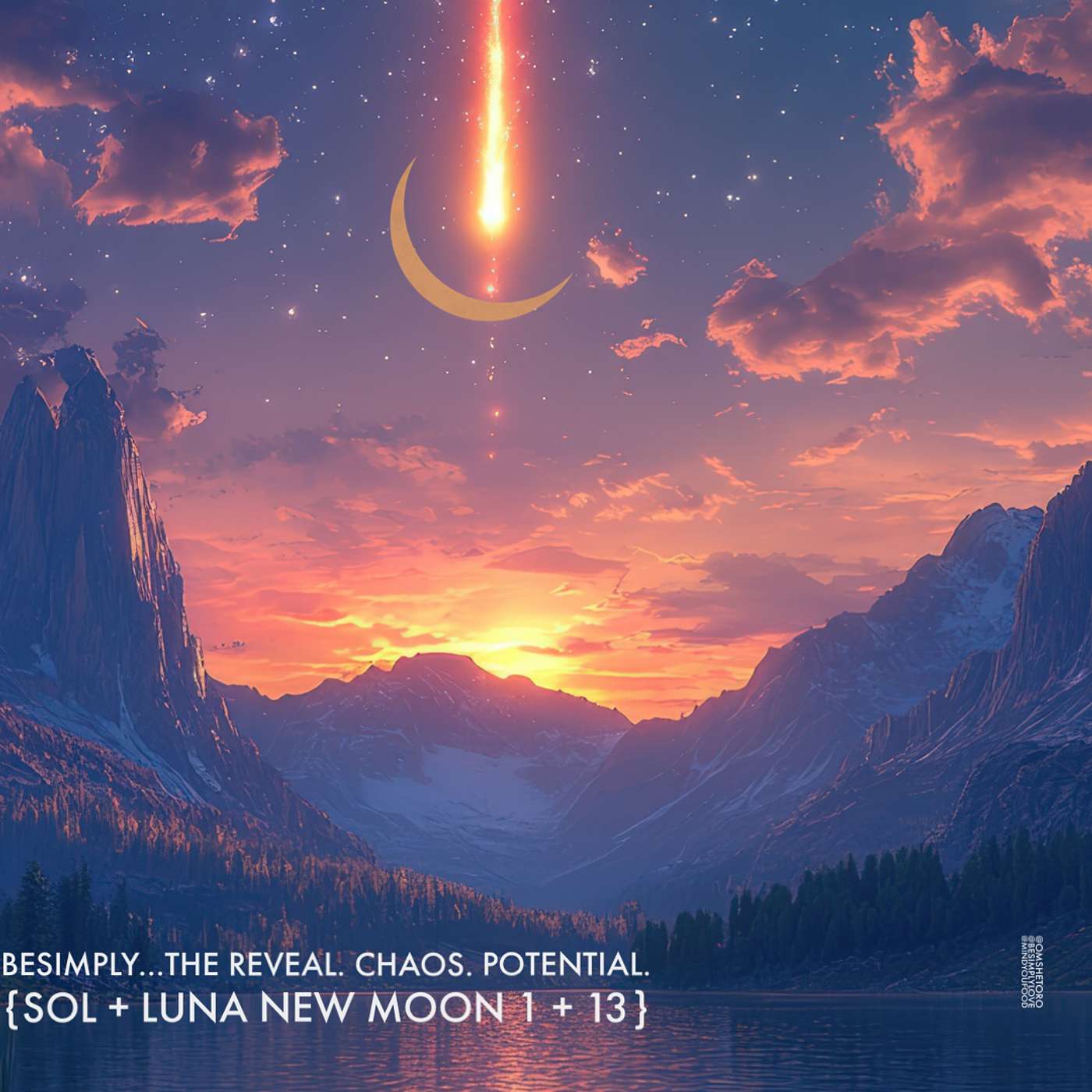 BeSimply...The Reveal. Chaos. Potential {Sol + Luna New Moon 1 +13}