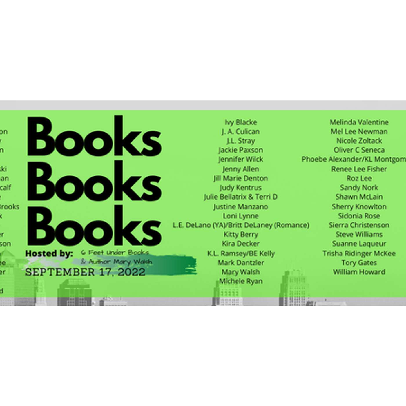 Books Books Books Organizers Mary Walsh and Amy Garnet on the BPP Show! episode artwork