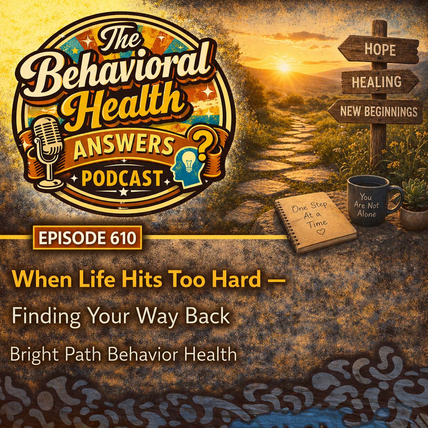 Episode 610: When Life Hits Too Hard - Finding Your Way Back | Bright Path Behavior Health episode artwork