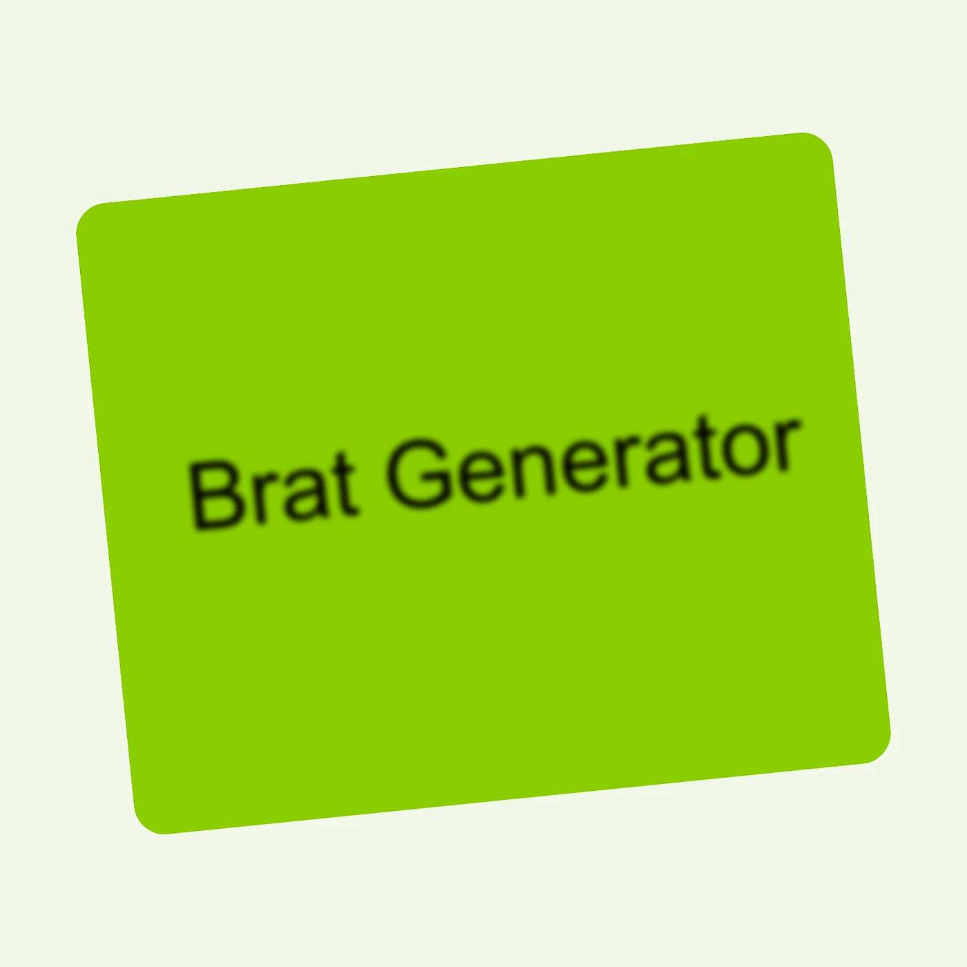 Why the Brat Generator Took Over Social Media