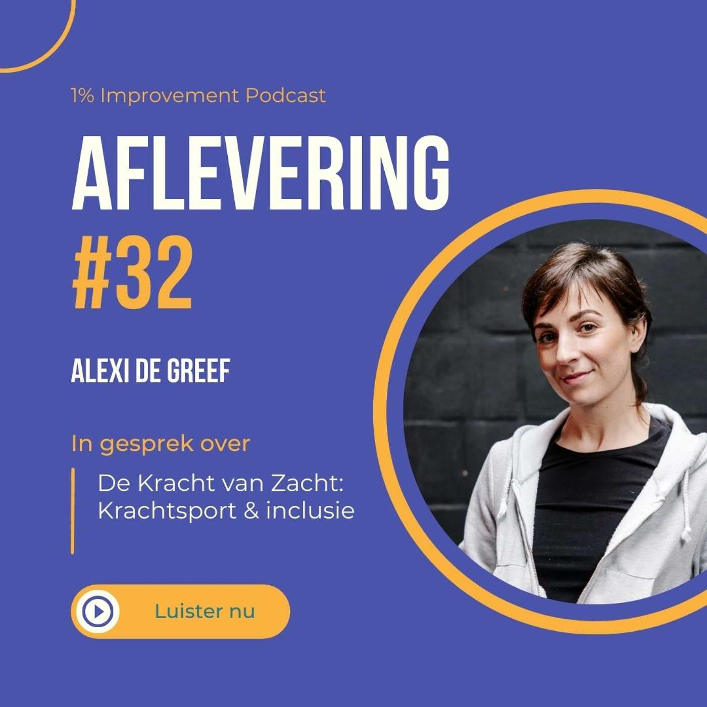 De Kracht van Zacht: Krachtsport & Inclusie met Alexi De Greef | Afl. 32 episode artwork