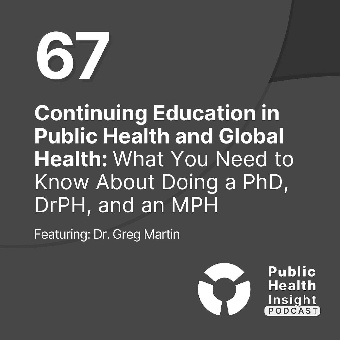 Continuing Education in Public Health and Global Health: What You Need to Know About Doing a PhD, DrPH, and an MPH