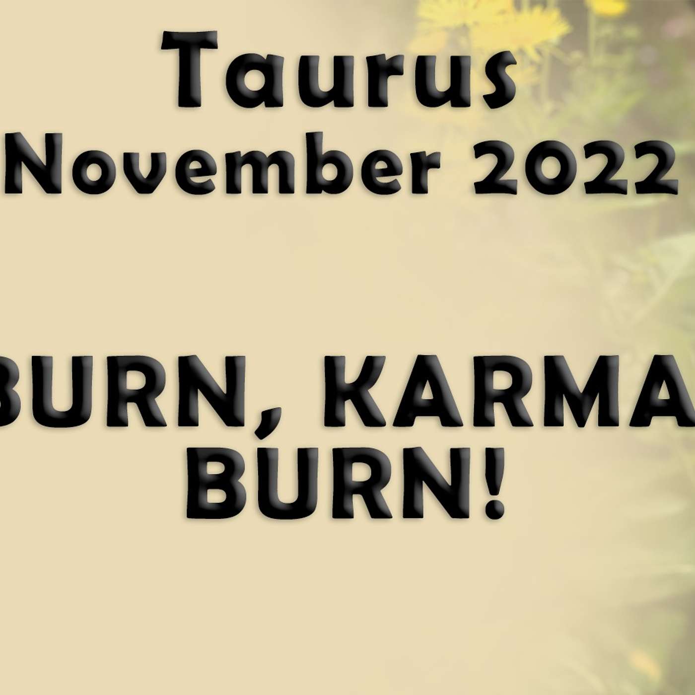 Taurus November 2022 BURN, KARMA, BURN! Astrology Horoscope Forecast