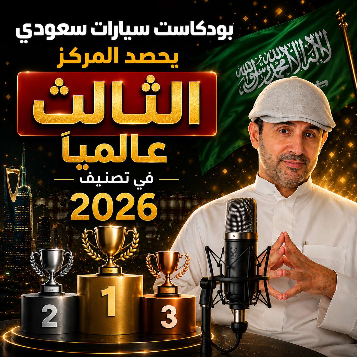 بودكاست سيارات سعودي يحصد المركز الثالث عالميًا في تصنيف 2026