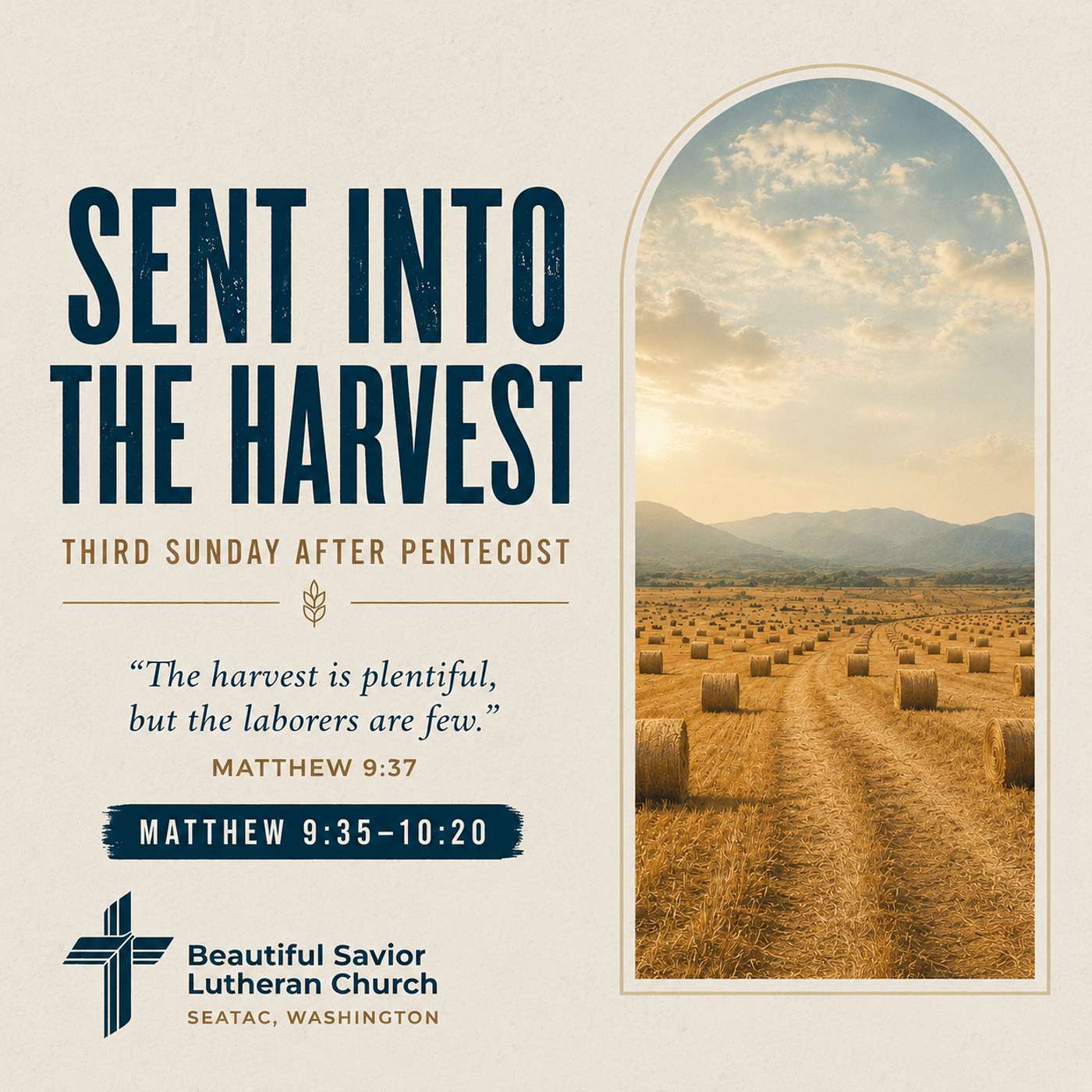 Sent into the Harvest // Matthew 9 and10 Sermon episode artwork