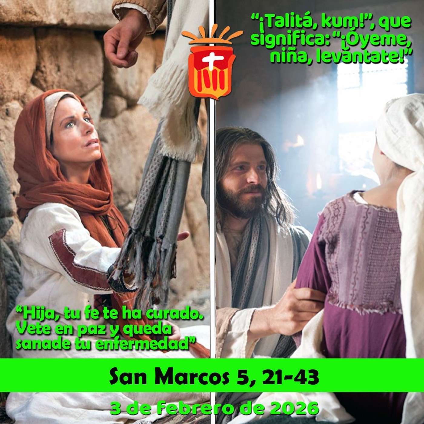 2026-02-03 San Marcos 5, 21-43: Martes IV Ordinario