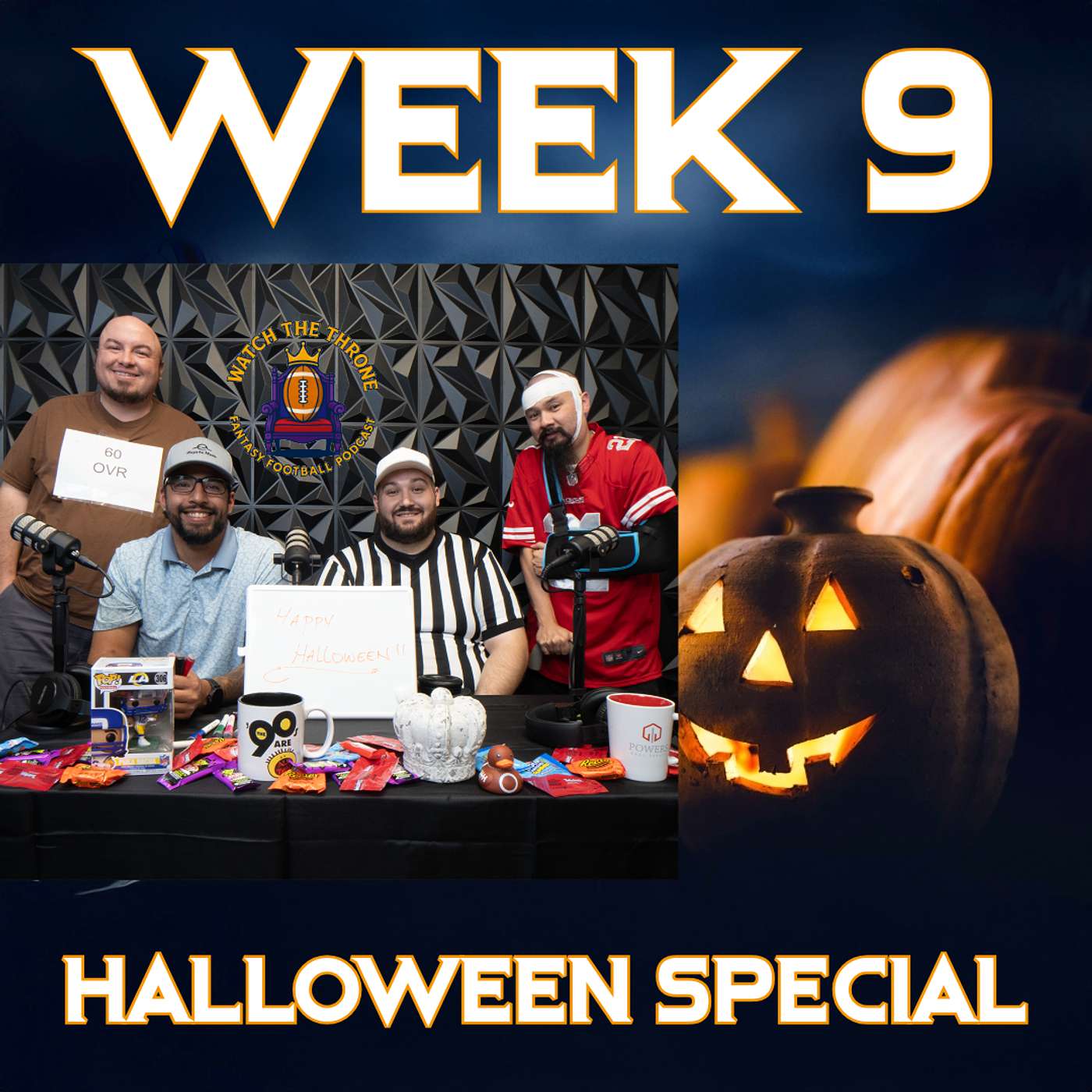 Throne Fantasy Football Podcast: NFL Week 9 - Trick or Treat, Candy Player Comp, News & Notes episode artwork