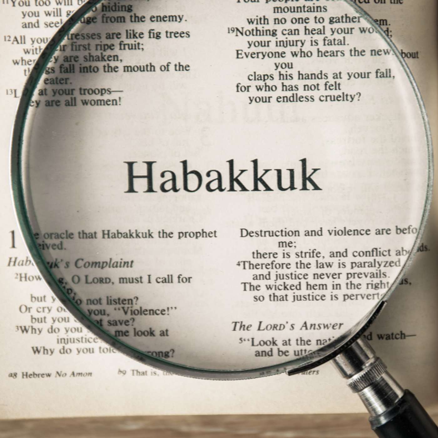 Hearing God about Injustice (Principles from Habakkuk in the Bible)