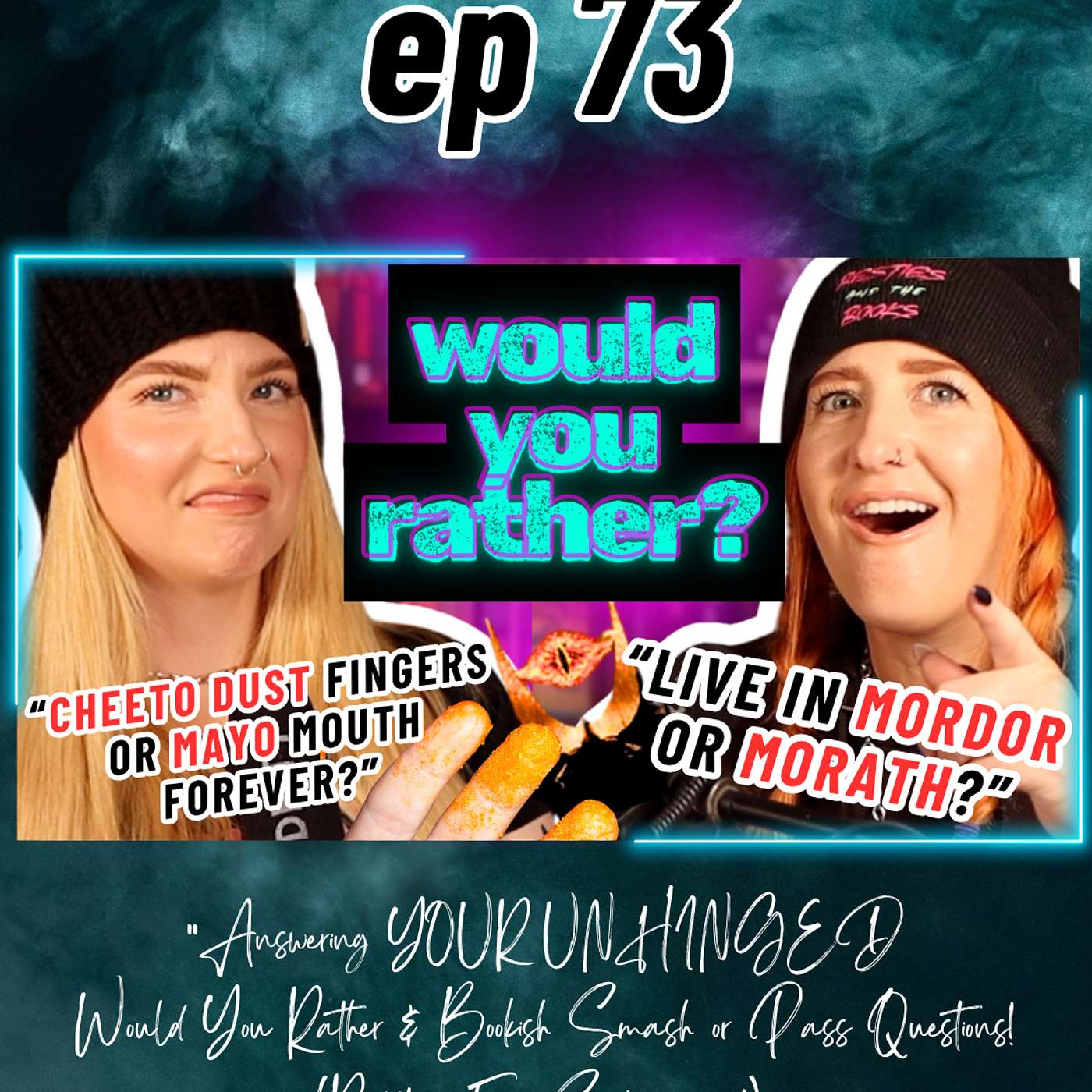 Ep 73 Answering YOUR UNHINGED Would You Rather & Bookish Smash or Pass Questions! (Reddit + Fan Submissions!)