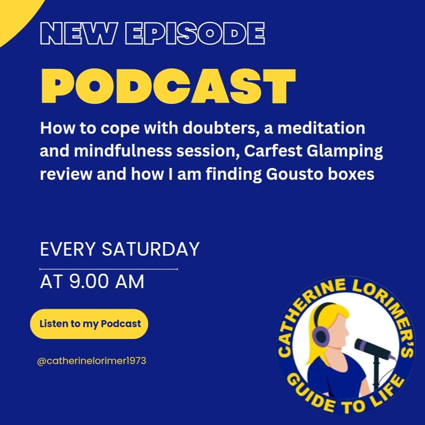 Coping with doubters, mindfulness, meditation, Carfest Glamping and Guosto box review
