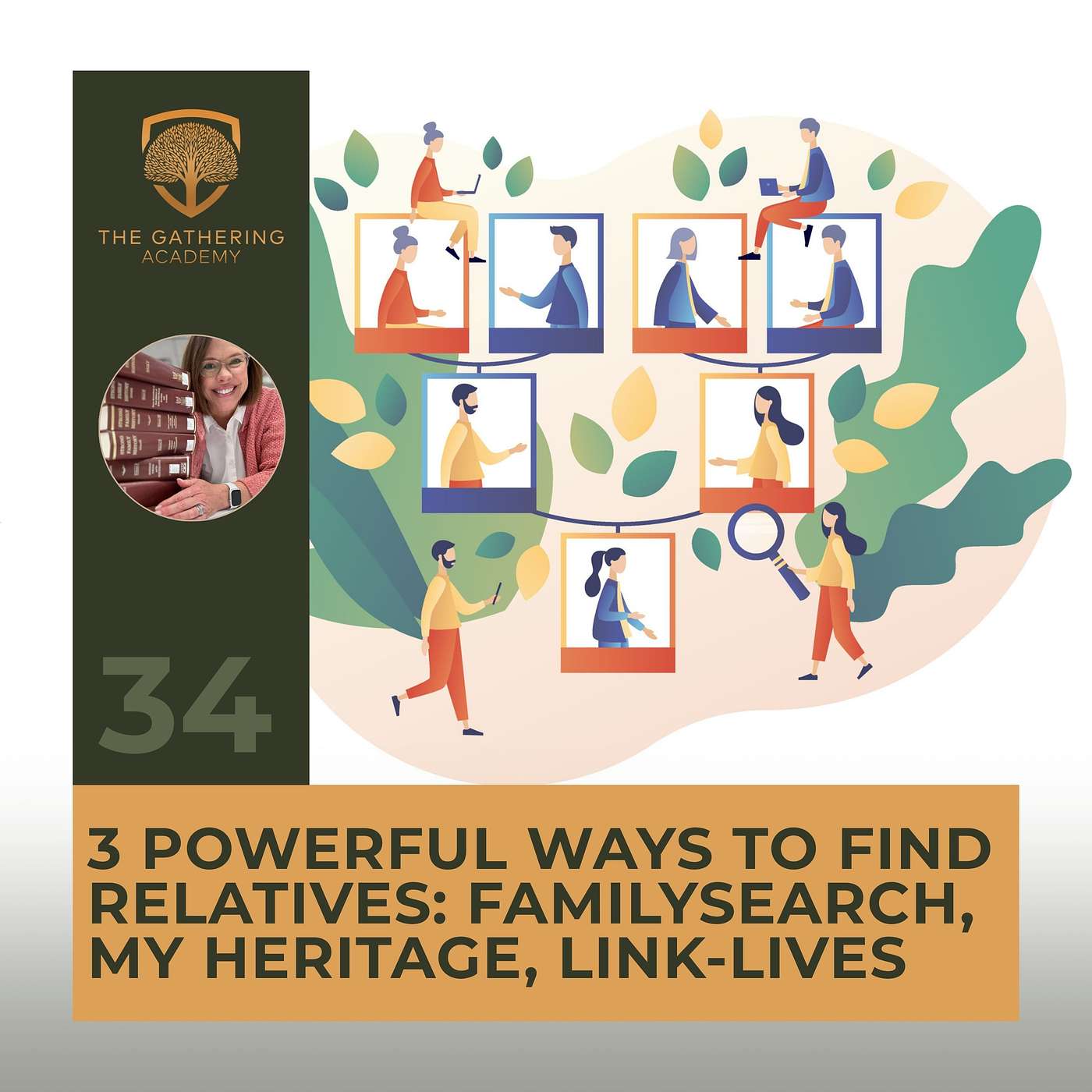 3 POWERFUL WAYS TO FIND RELATIVES: FAMILYSEARCH, MY HERITAGE, AND LINK-LIVES episode artwork