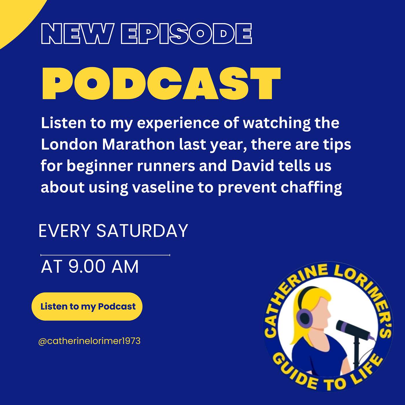My trip to watch the London Marathon, hints and tips for beginner runners and David tells us where to put Vaseline to prevent chaffing