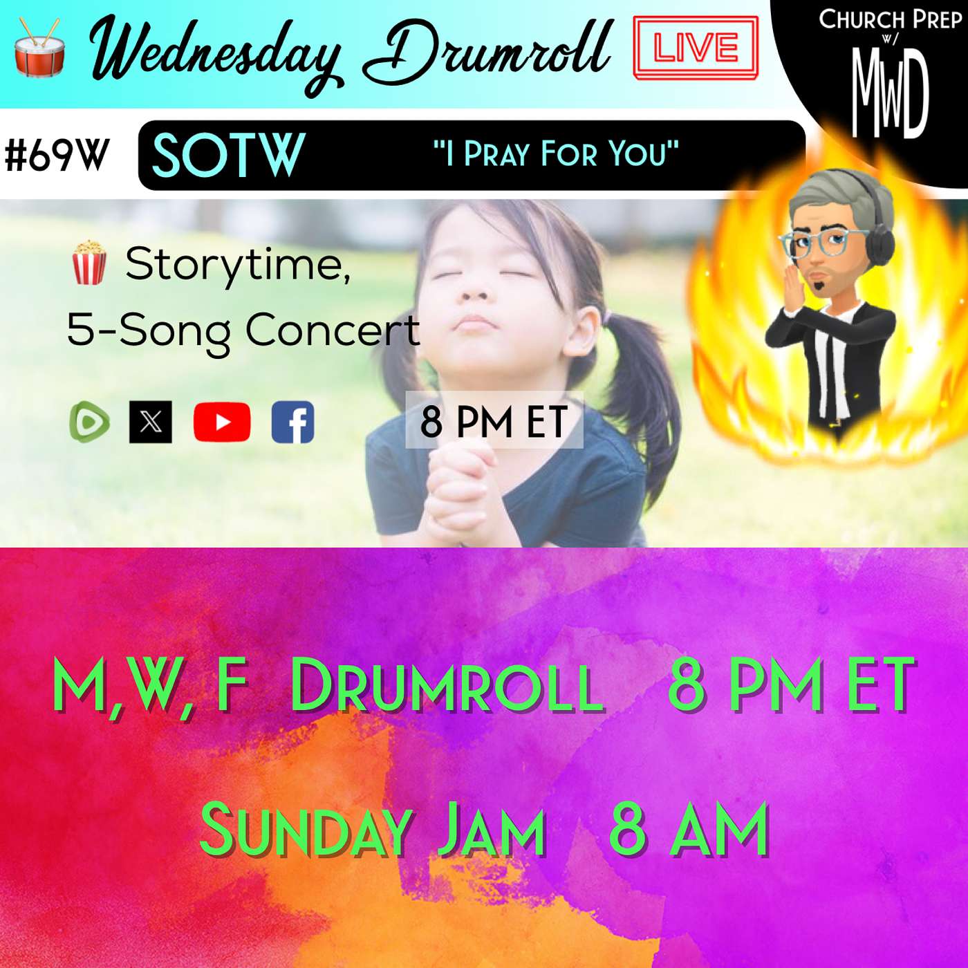 🥁 #69W 🍿Storytime: "I Pray For You" | Church Prep w/ MWD