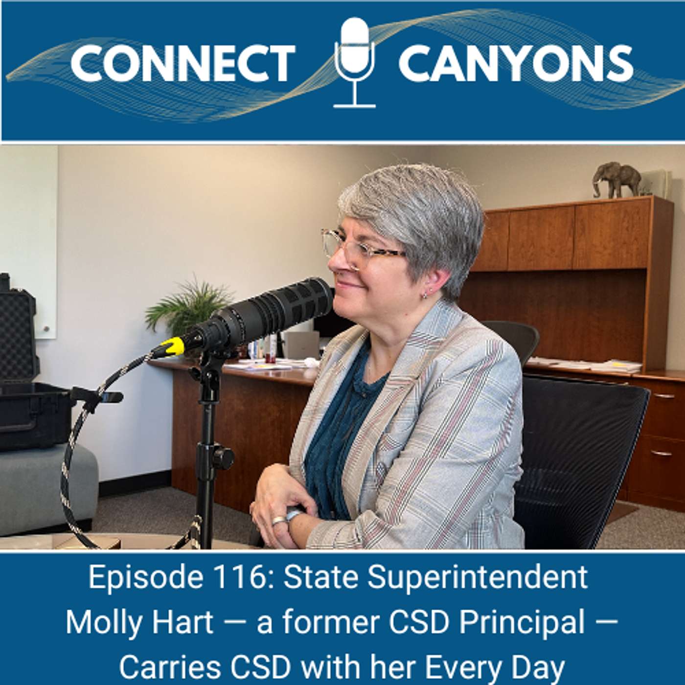 Ep 116: State Superintendent Molly Hart — a former CSD Principal — Carries CSD with her Every Day