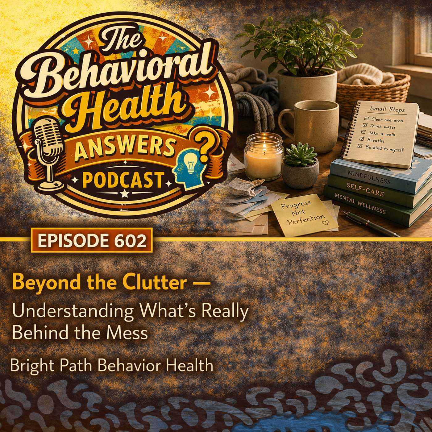 Episode 602: Beyond the Clutter - Understanding What's Really Behind the Mess | Bright Path Behavior Health episode artwork