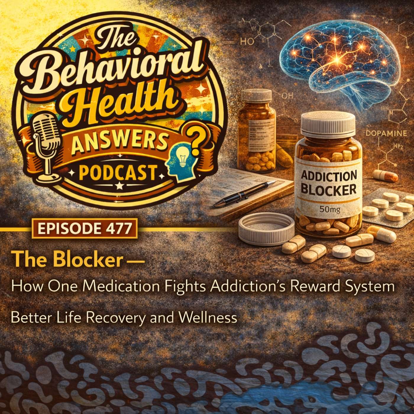 Episode 477: The Blocker - How One Medication Fights Addiction's Reward System | Better Life Recovery and Wellness episode artwork
