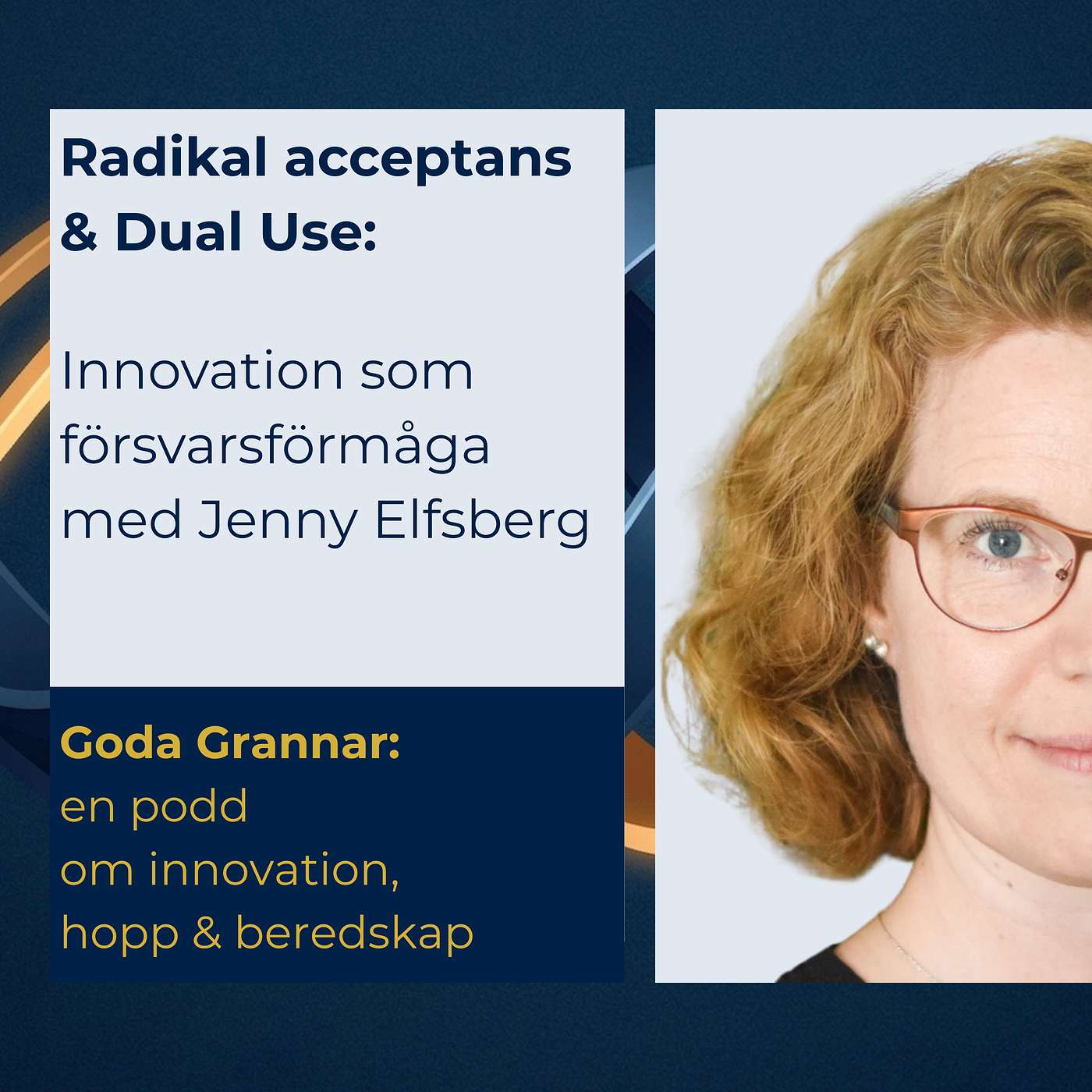 Att ömsa den eviga fredens skinn: Innovation som försvarsförmåga med Jenny Elfsberg, innovationsforskare vid Blekinge Tekniska Högskola episode artwork